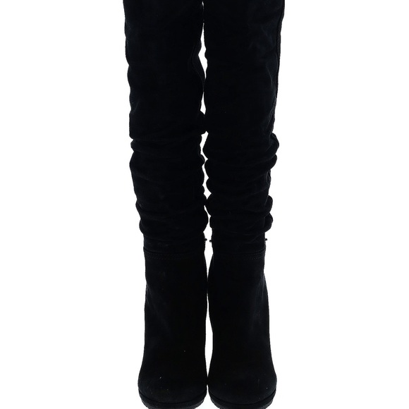 Prada Linea Rossa Suede Slouchy Wedge Boot - Picture 2 of 6